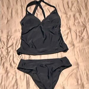 Cupshe Black Halter Bikini Set